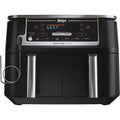 Black 6-in-1 10-qt. XL 2-Basket Air Fryer P151094