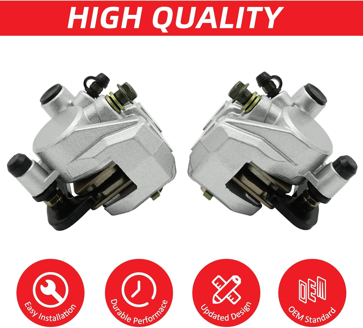 Front Left Right Brake Calipers with Pads Pack of 2 C86299
