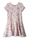 Toddler Girls French Terry Skater Dress Pink 5T M856