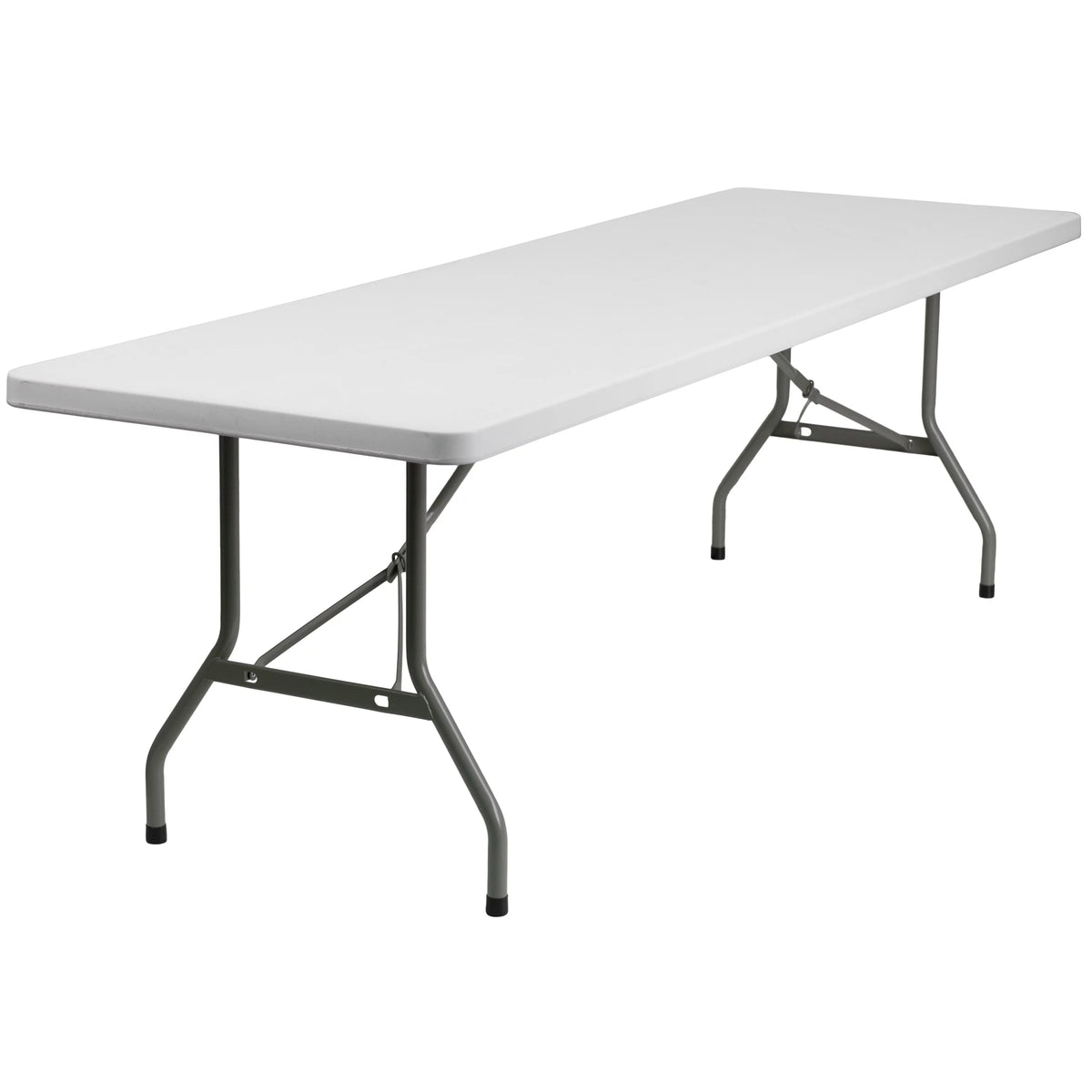 8-Foot Granite White Plastic Folding Table E4073