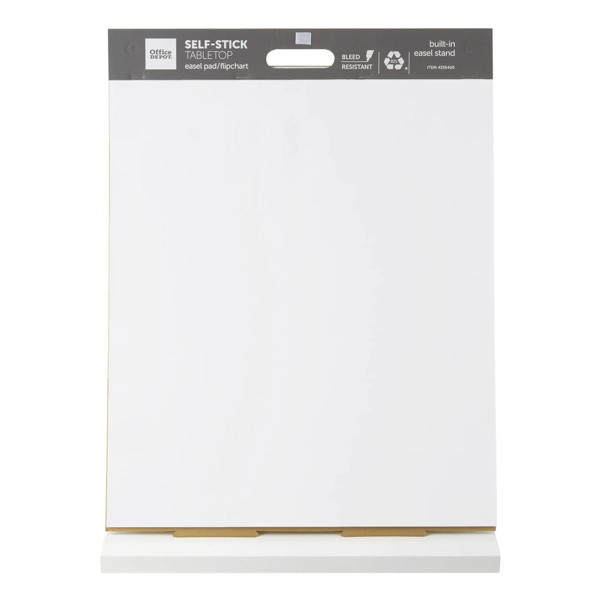 Self-Stick Tabletop Easel Pad, 20" x 23", 20 Sheets, 80% Recycled, White J189401