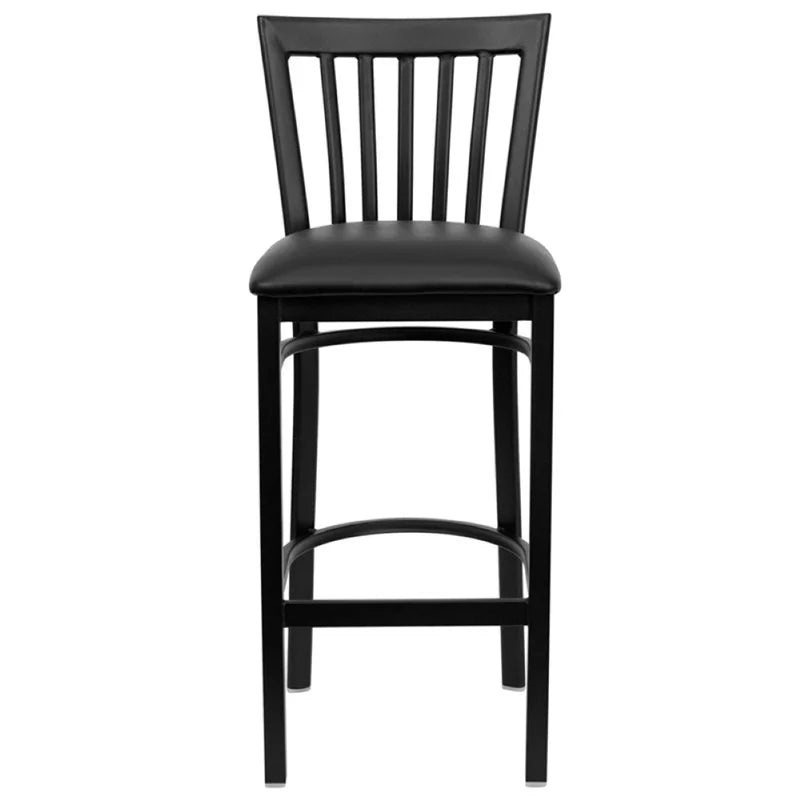 Black Metal Bar Stool Set of 2 Z162516