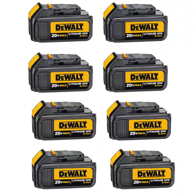 20V MAX Lithium-Ion 3.0Ah Battery Pack 8-Pack H1218