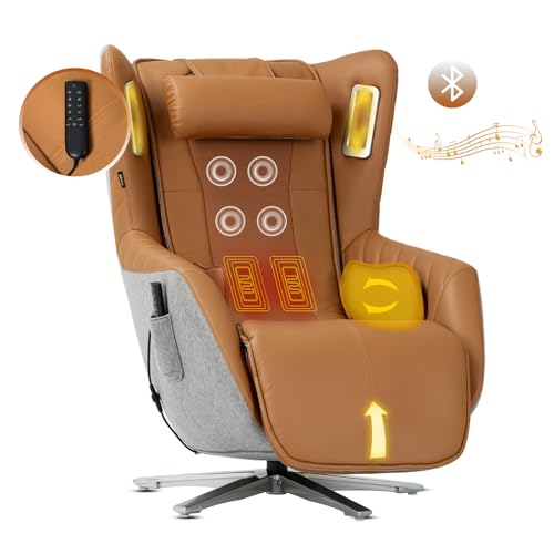Zero-Gravity Massage Chair 360° Swivel Heat 3D Bluetooth Speaker L755