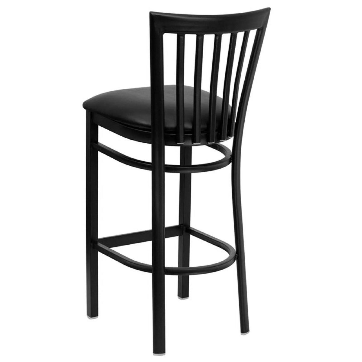 Black Metal Bar Stool Set of 2 Z162516