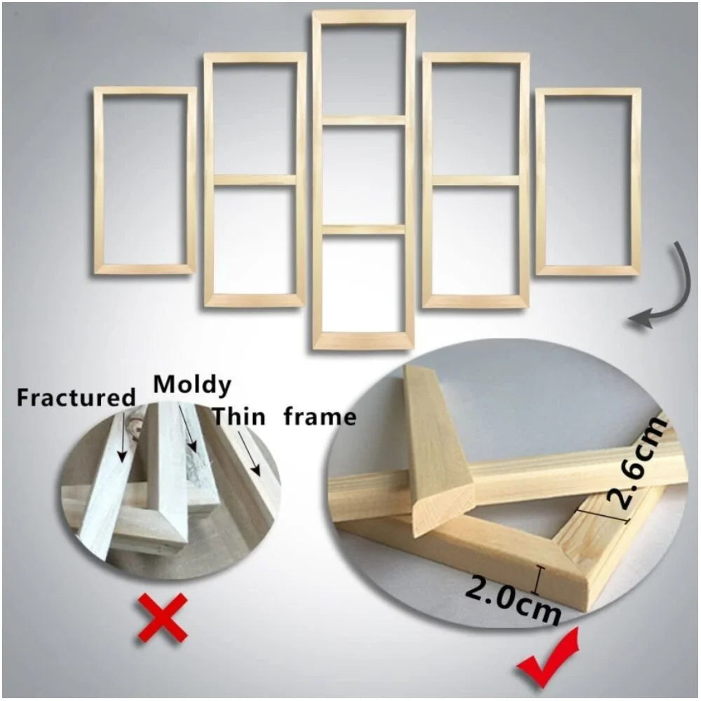 Framed Canvas Wall Art Set V128