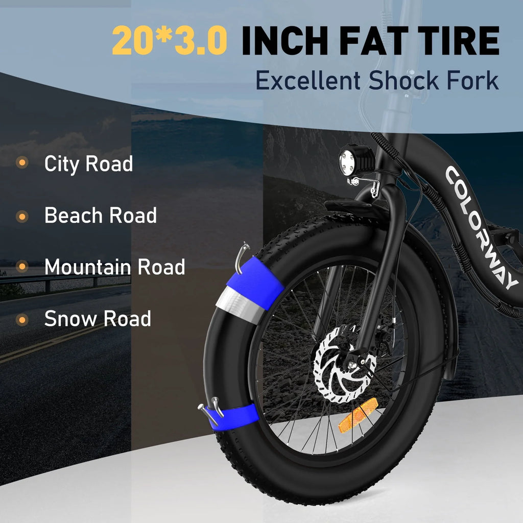 20x3.0 Fat Tire Electric Bicycles 12Ah 36V 500W E Bike B35034
