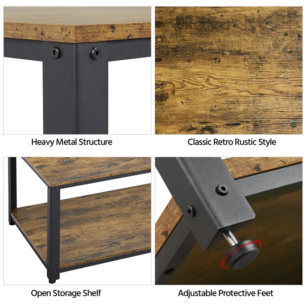 Coffee Table with Storage Shelf U793