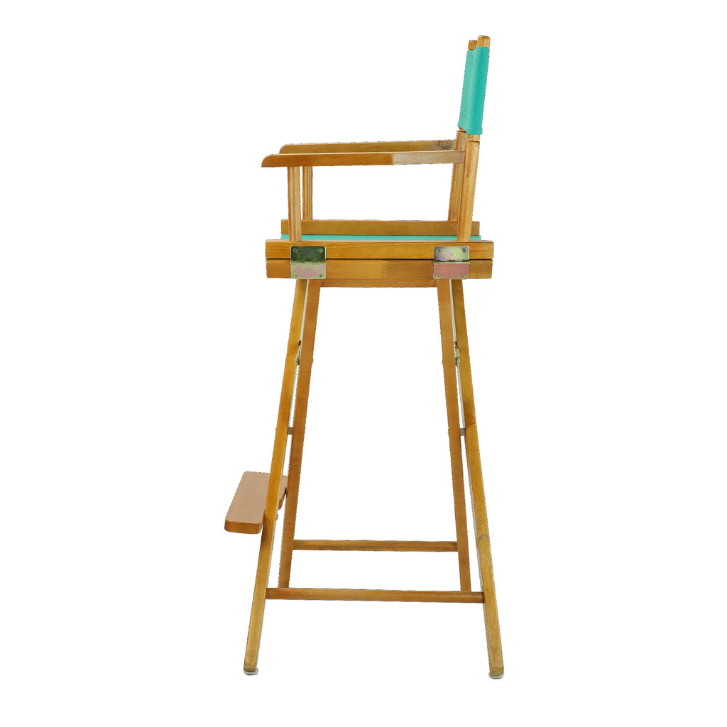Director's Chair Honey Oak Frame Teal Canvas E867590