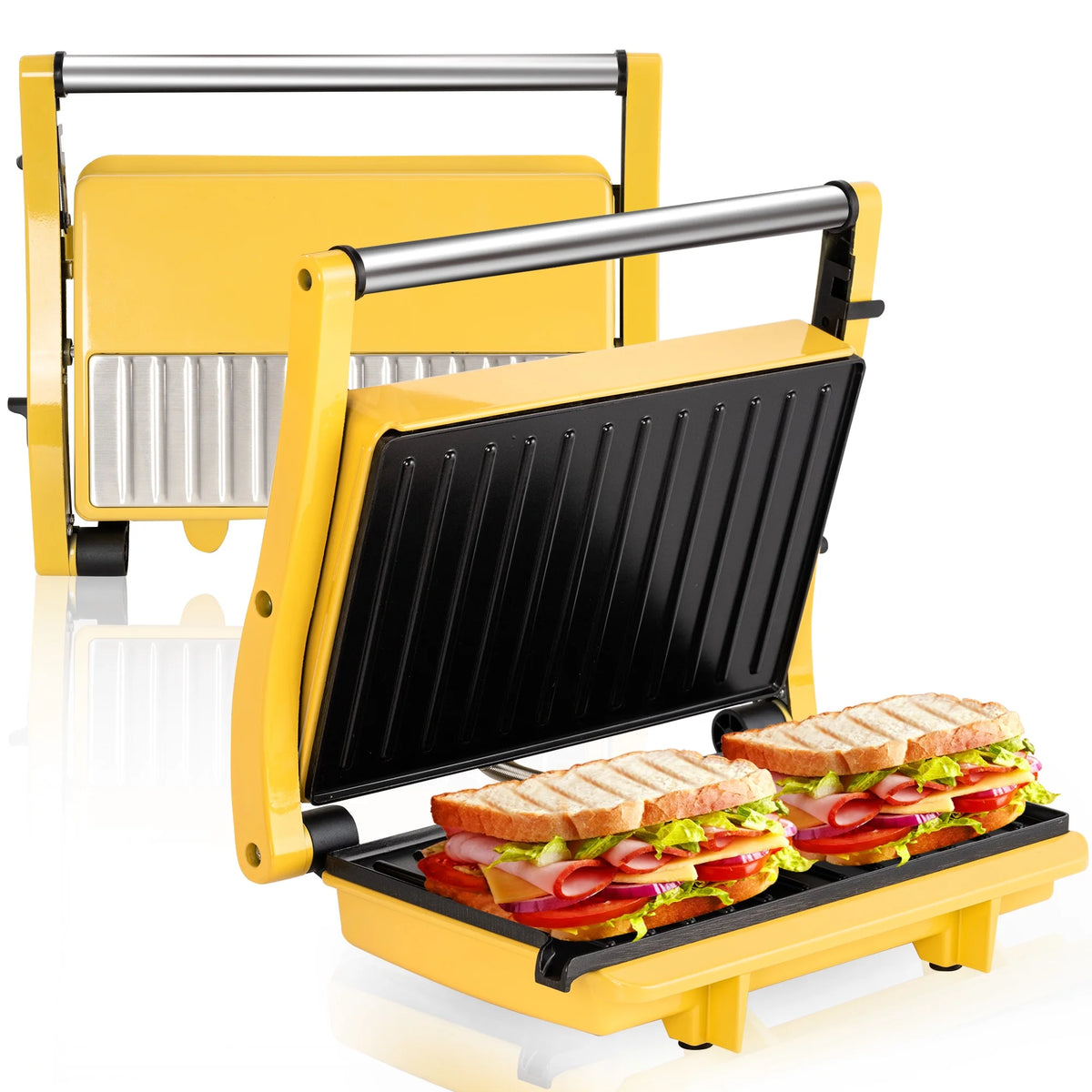 Panini Press Grill Non-Stick Electric Indoor Grill P9006