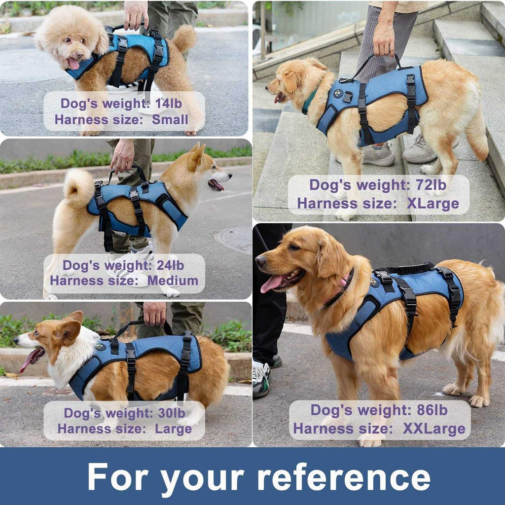Dog Lift Harness Support Sling Pet Vest Adjustable Breathable Straps D3246