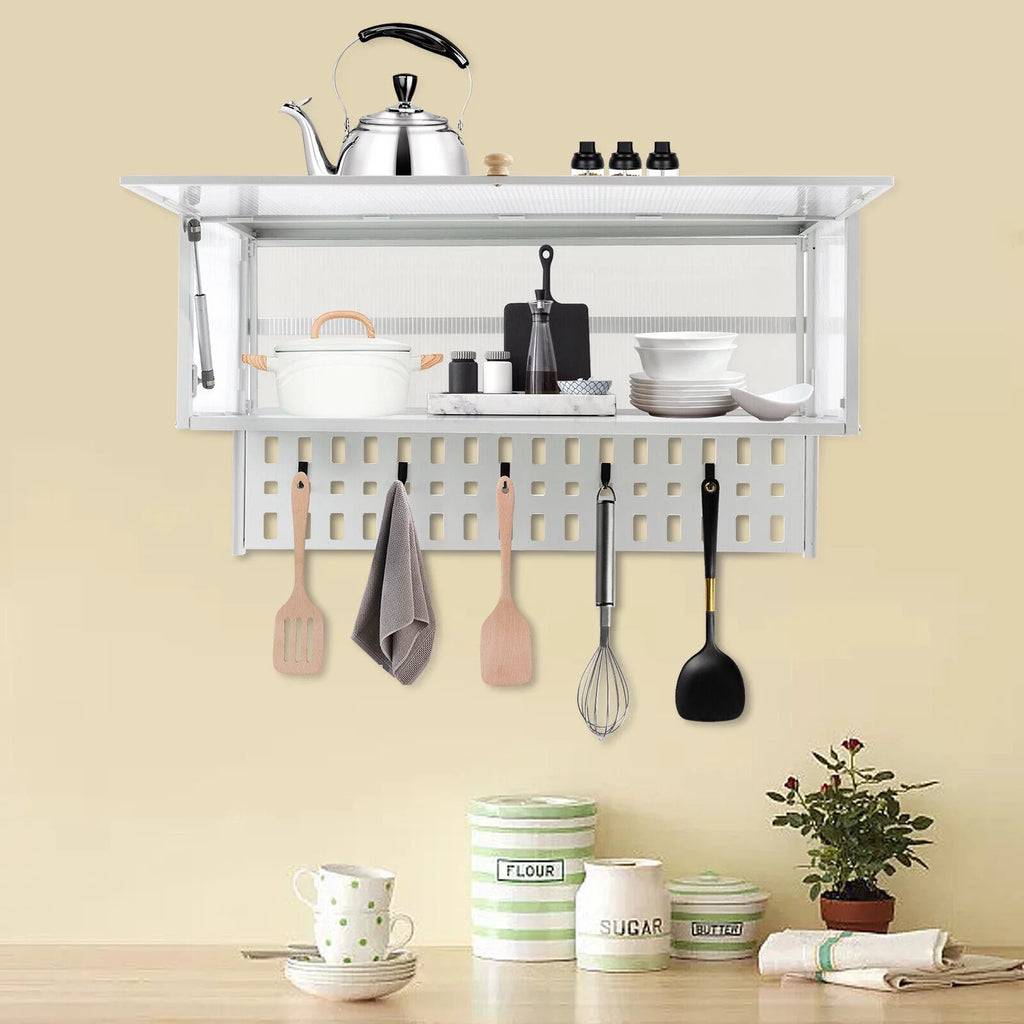 Wall Mounted Cabinet with 5x Hooks W3746