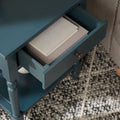 Teal Nightstand With Storage Drawer W638290