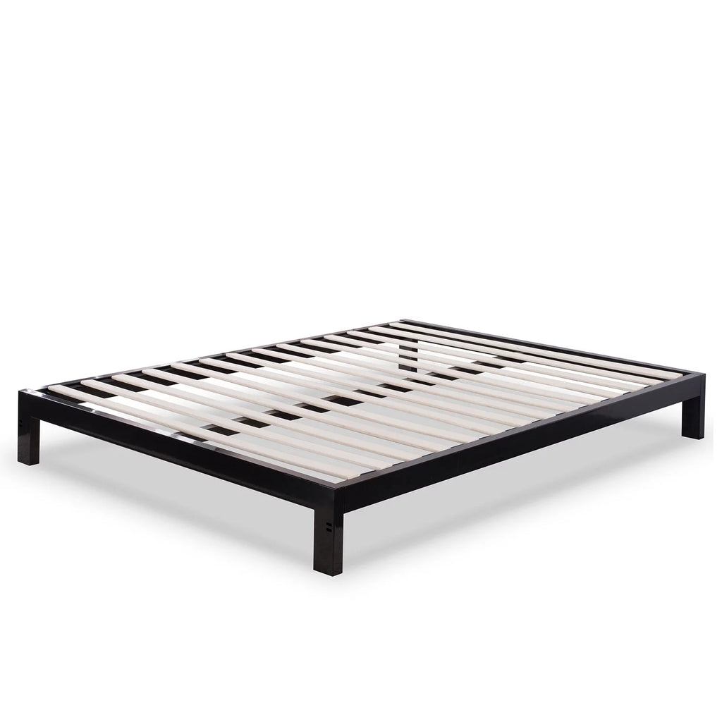 Queen Black Metal Platform Bed Frame J52408