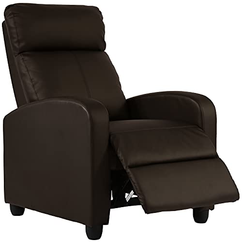 Black PU Leather Massage Recliner Chair with Footrest O120