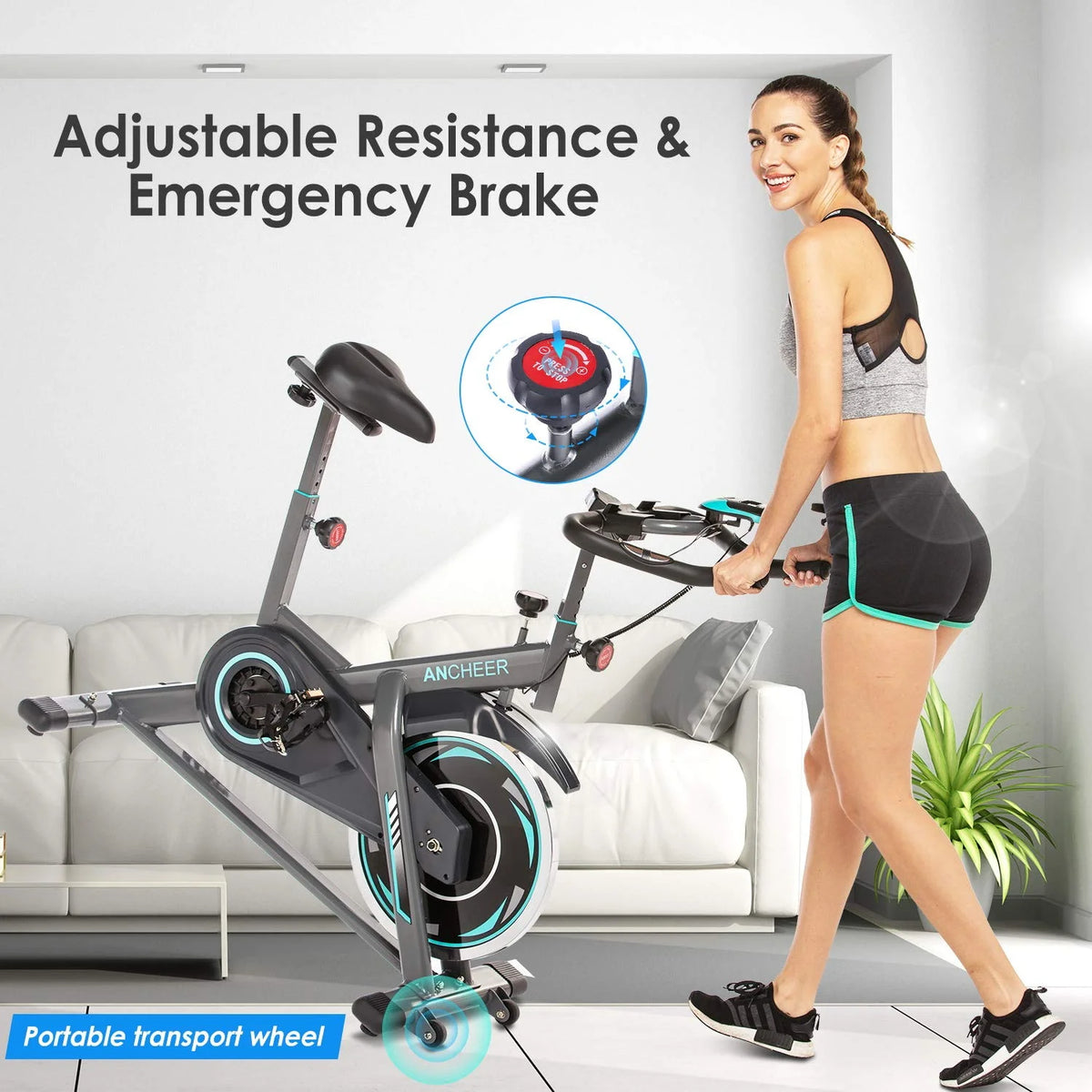 40 lbs Flywheel Stationary Exercise Bike Z98184