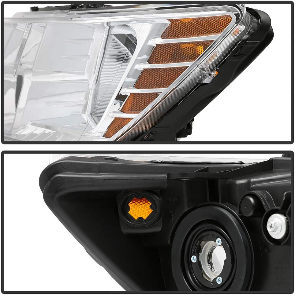 Chrome Housing Headlights Assembly Replacement Driver & Passenger Side B738284