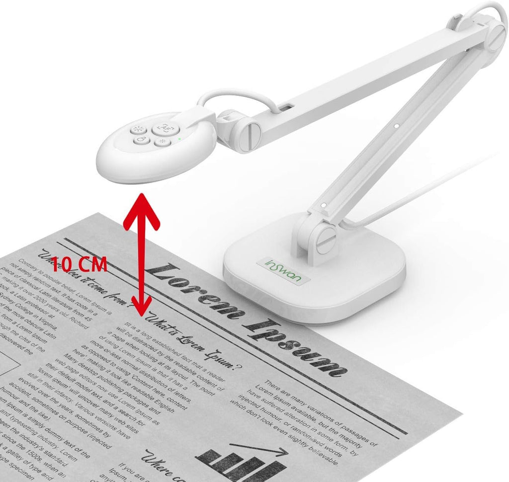 13 MP USB Document Camera with Auto Focus and LED Light Q29974