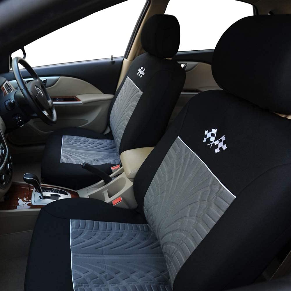 Gray 9PCS Car Seat Protectors Full Set G63640