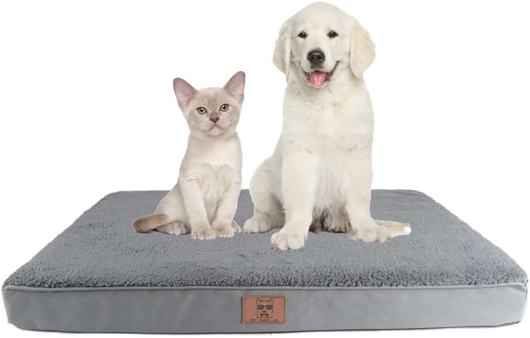Orthopedic Egg-Crate Foam Pet Bed with Waterproof Liner and Removable Cover M2796