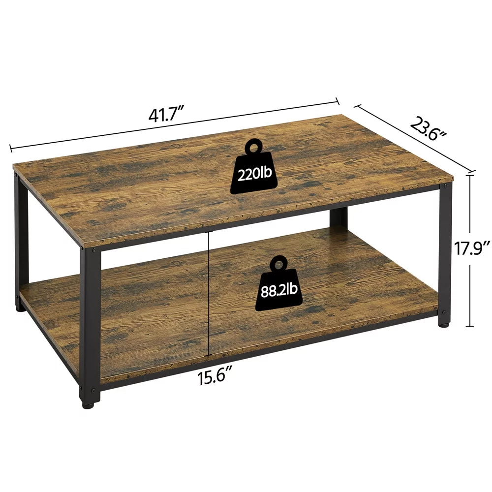 Coffee Table with Storage Shelf U793