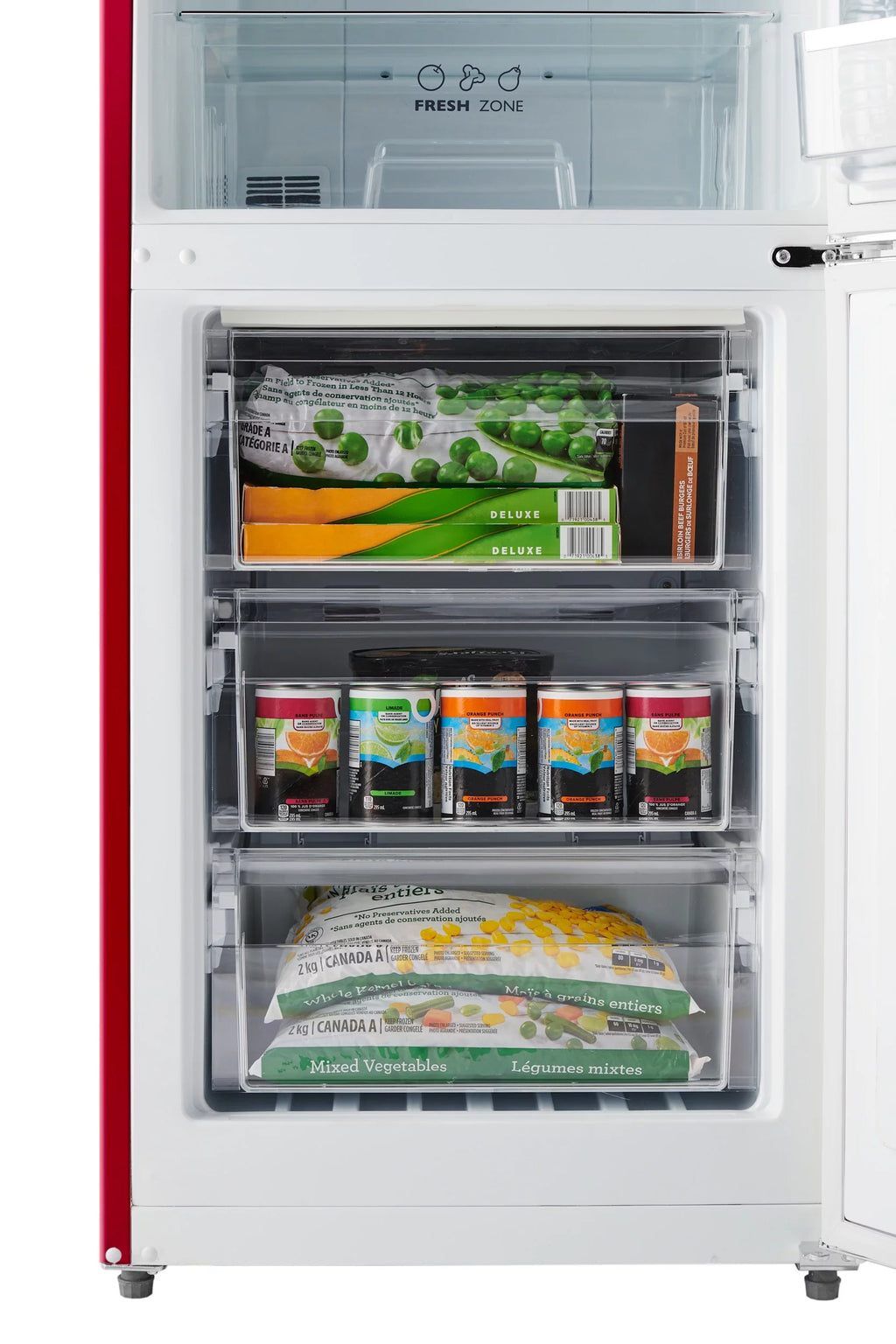 24" 11 Cu Ft Bottom Freezer Retro Refrigerator W4795