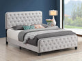 Beige Tufted Upholstered Bed T951450