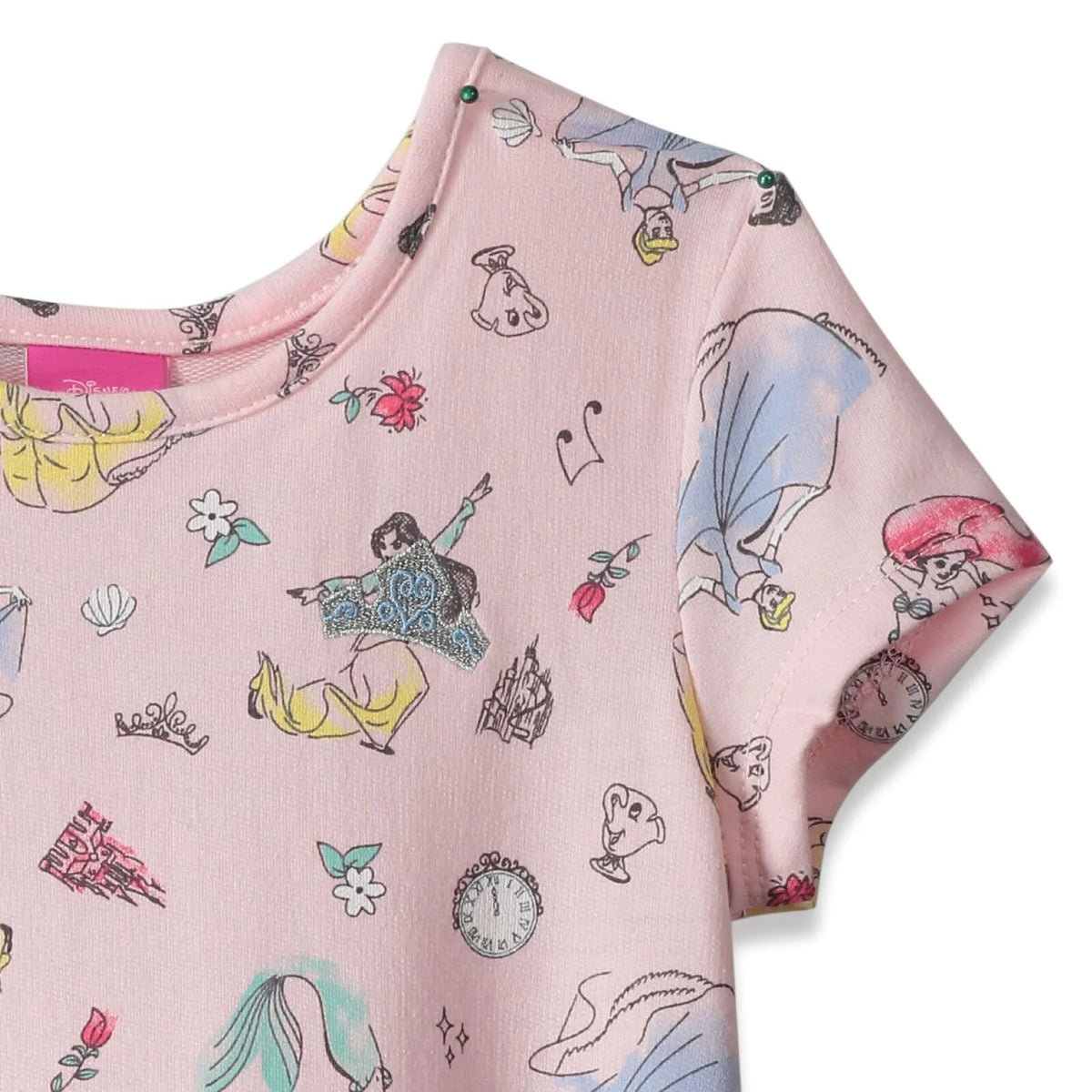 Toddler Girls French Terry Skater Dress Pink 5T M856