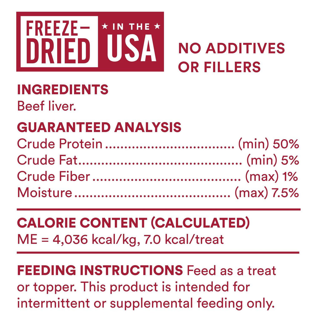Beef Liver Freeze-Dried Dog Treats H74222