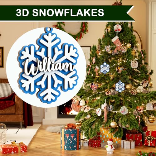 3D Wooden Personalized Dog Christmas Ornament with Name U17301