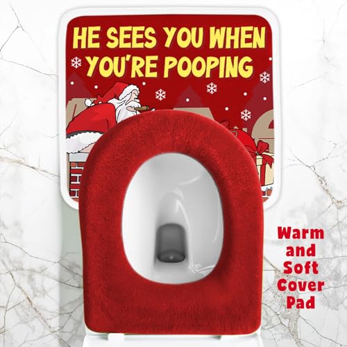 Set of 4 Toilet Seat Cover Sets with Lid Cover Rug Tank Cover A465