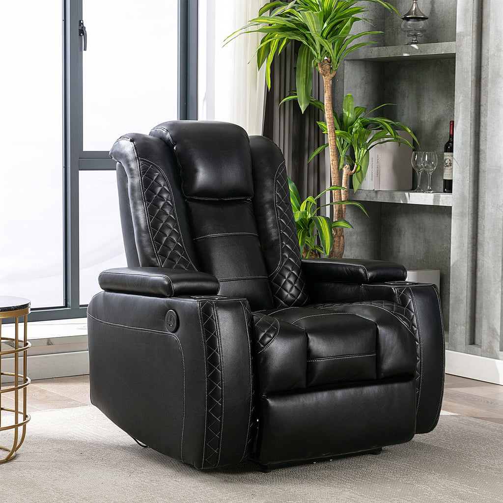 Power Recliner Chair with USB Ports and Cup Holders X5525