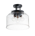 3 Light Semi-Flush Mount Black N55664