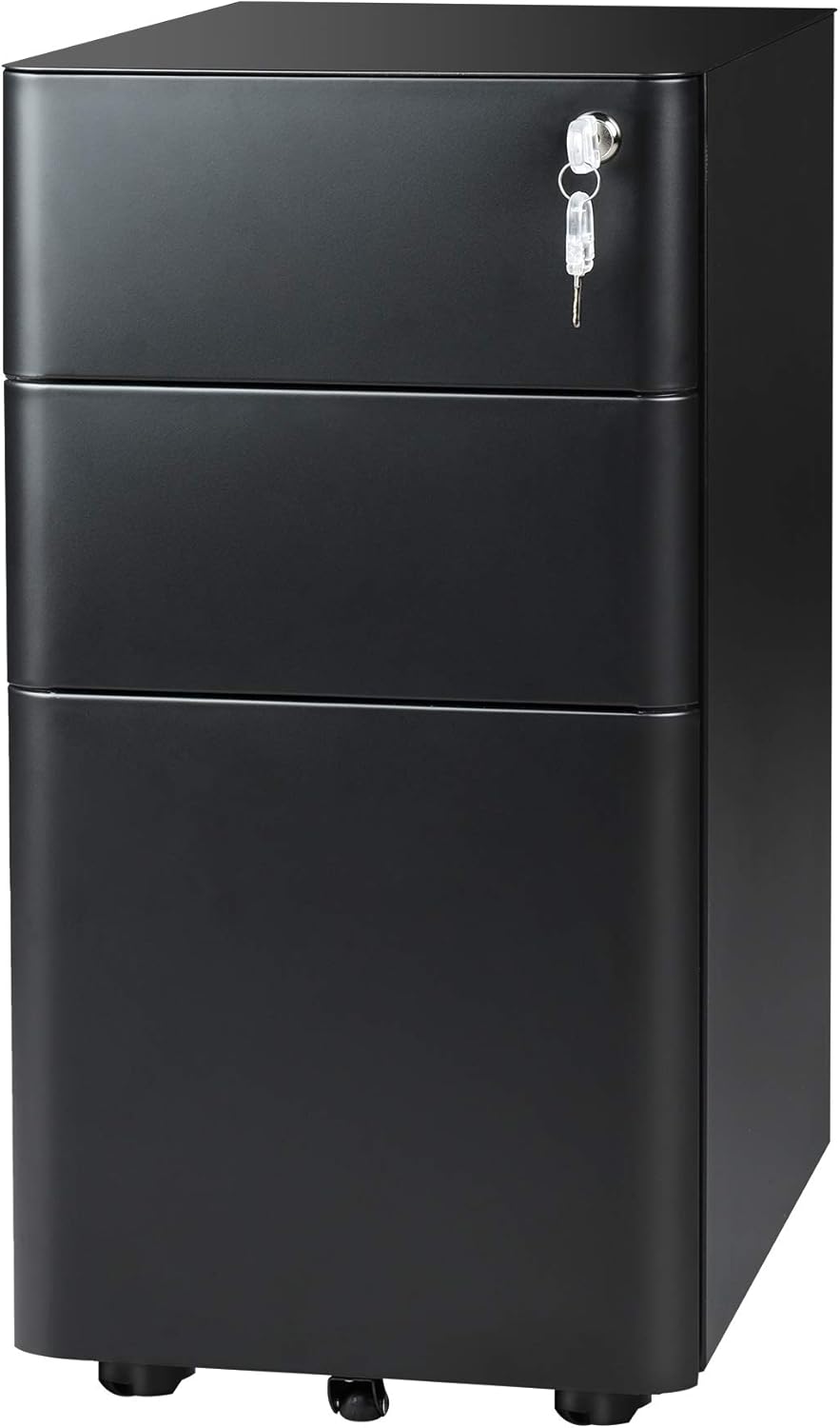 White 3 Drawer Legal Letter Size File Cabinet G681141