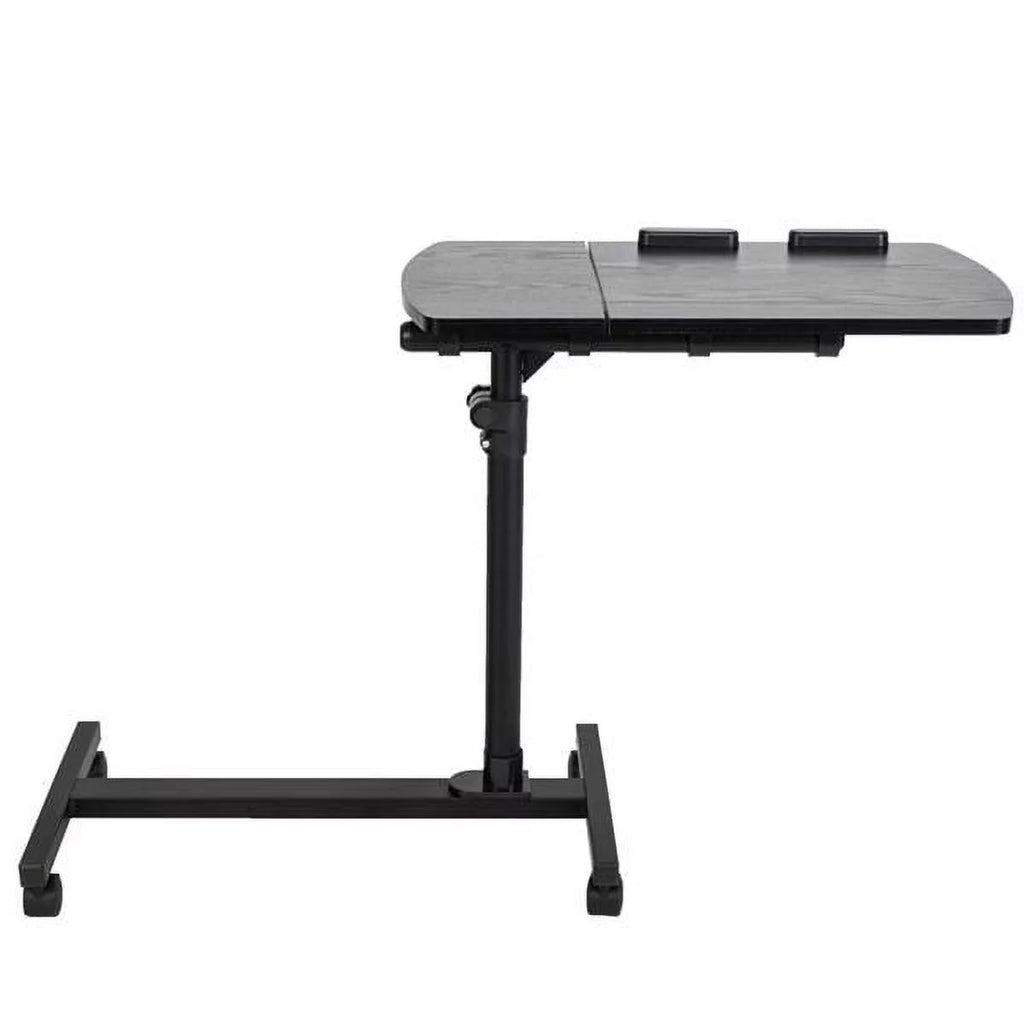 Portable Rolling Laptop Desk, Adjustable Height, Black H71455