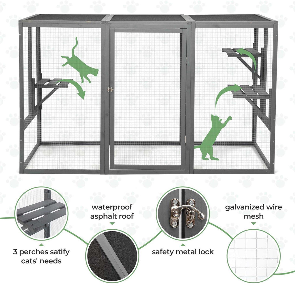 Outdoor Cat House Enclosure Catio A767202