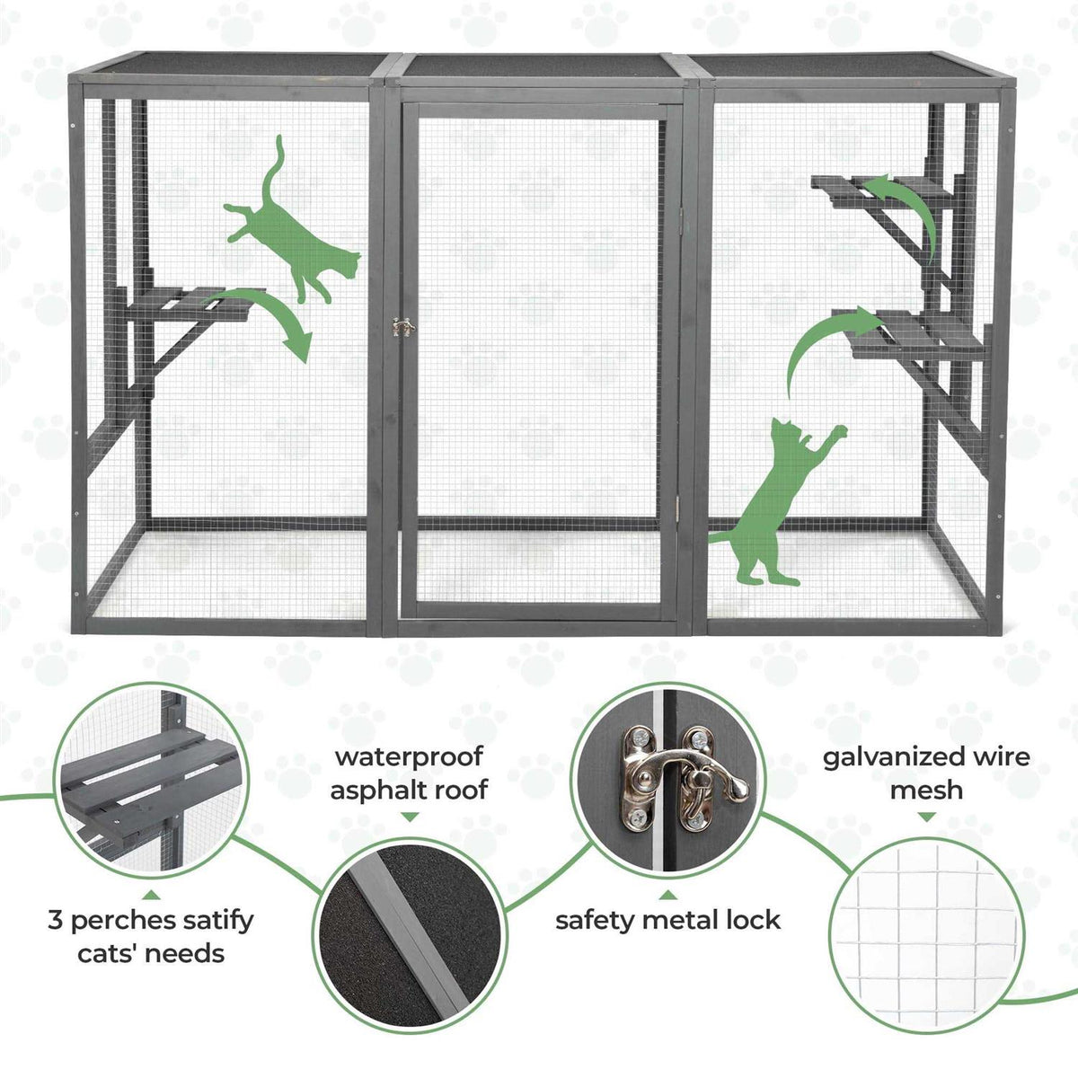 Outdoor Cat House Enclosure Catio A767202