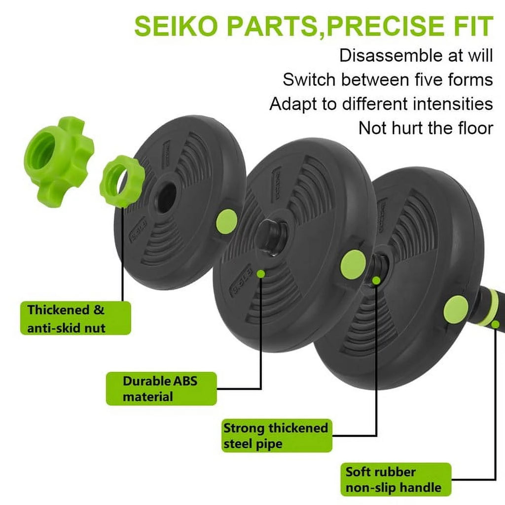 Adjustable Dumbbells Set 4 in 1 Non-slip Handles F456