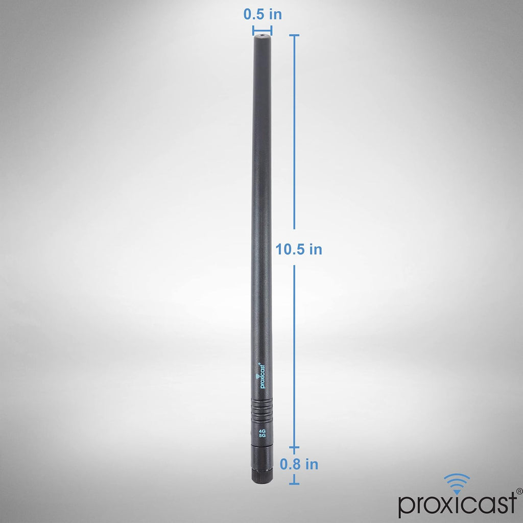 5-8 dBi High-Gain 4G/5G Omnidirectional Antenna with SMA Connectors, 2 Pack E9343