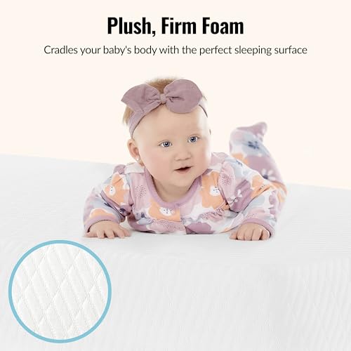 5” Foam Crib & Toddler Bed Mattress in White N904353