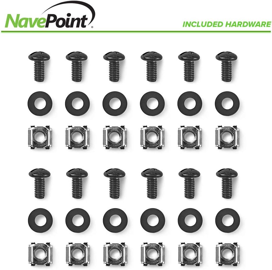 12U Portable Rolling Network Rack W599928