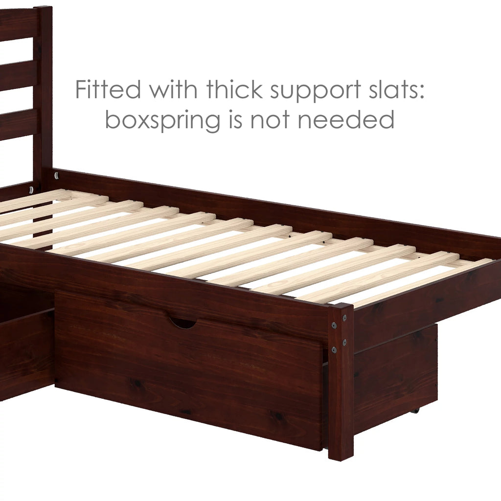 Twin Bed with Two Storage Drawers W850652