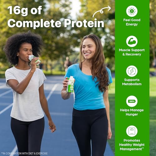 Organic Vanilla Bean Protein Shake, 16g Grass Fed Whey, 11 Fl Oz (12 Pack) D517011