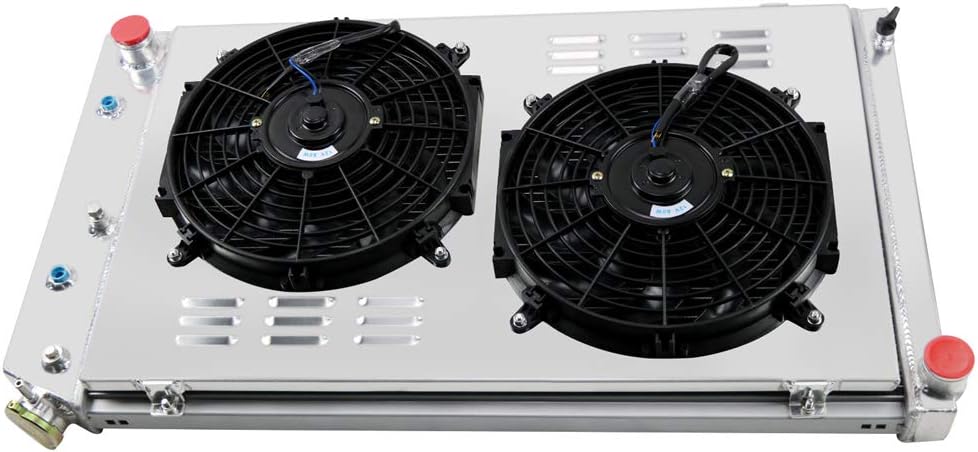 3 Row Core Aluminum Radiator with 12 Fan Shroud and Thermostat Kit V359756