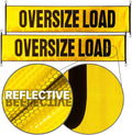 Oversize Load Banner with Stretch Cords and Metal Hooks 2 Pack 18 x 84 Inch W628653