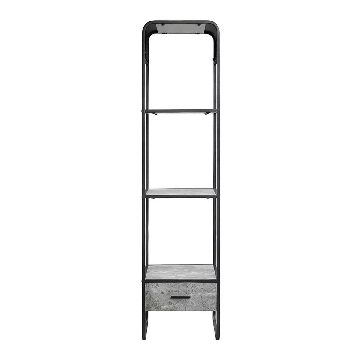 66 Inch Gray 3 Shelves Metal Frame Side Pier C265813