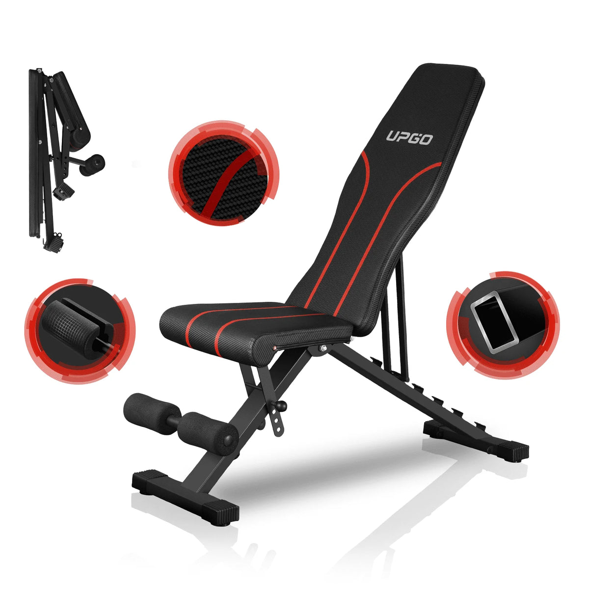 Adjustable Weight Bench 700LBS Capacity Foldable Q53062