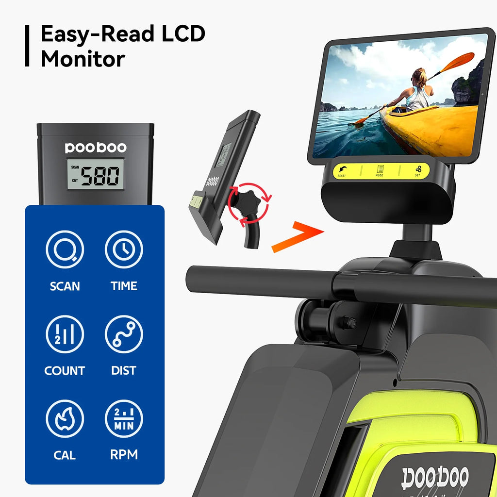 3-in-1 Foldable Magnetic Rowing Machine R6946