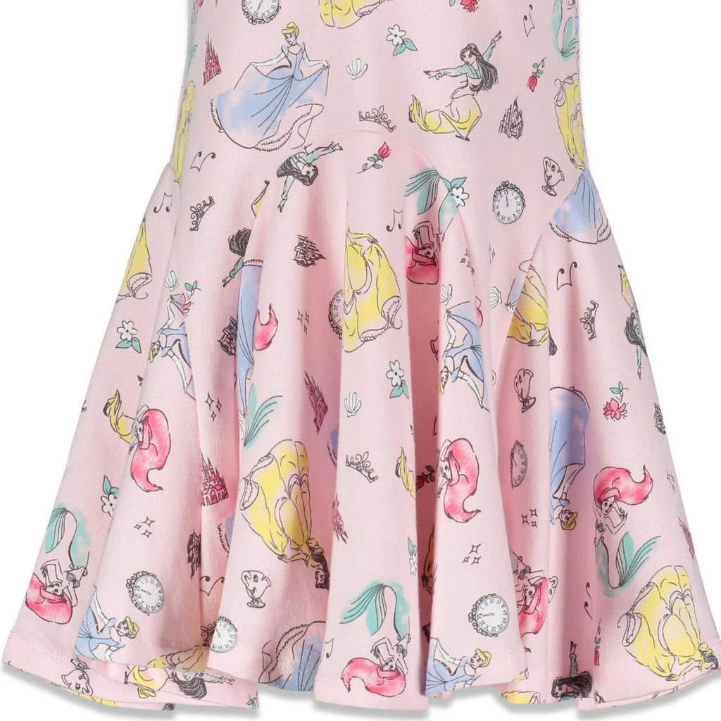 Toddler Girls French Terry Skater Dress Pink 5T M856