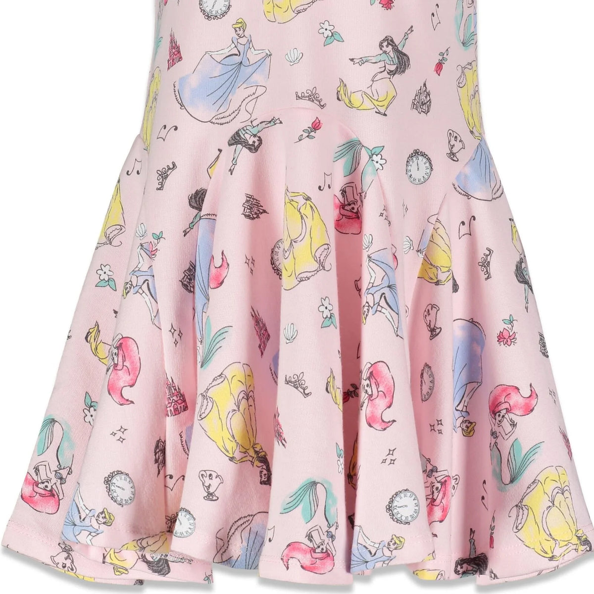 Toddler Girls French Terry Skater Dress Pink 5T M856